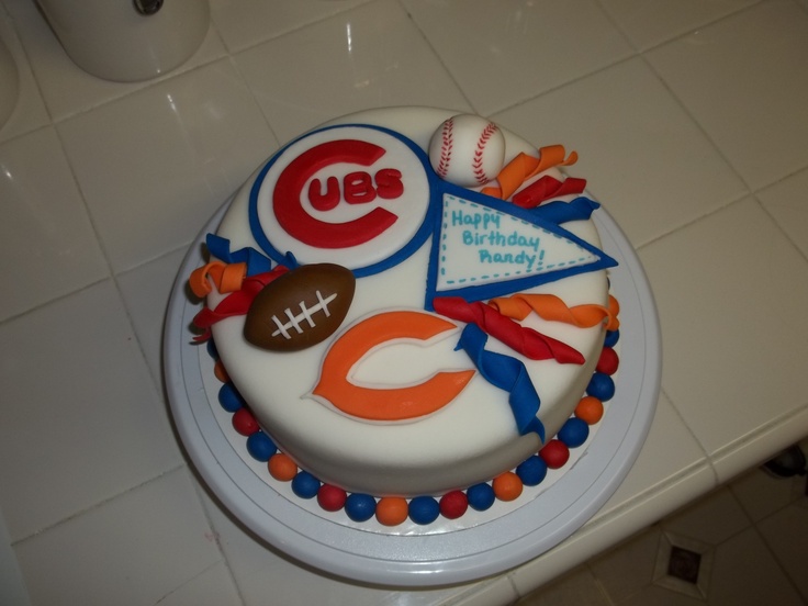 Chicago Sports Birthday Cake