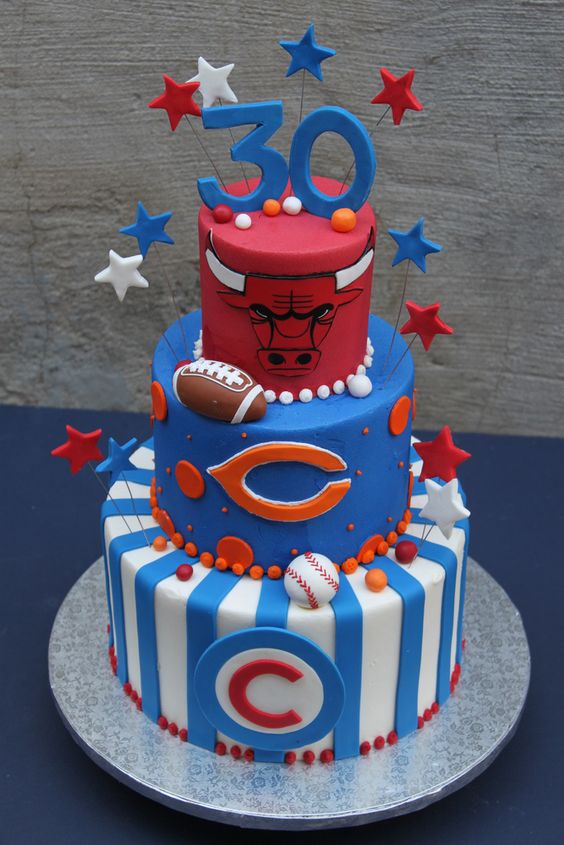 11 Photos of Chicago Sports Birthday Cakes