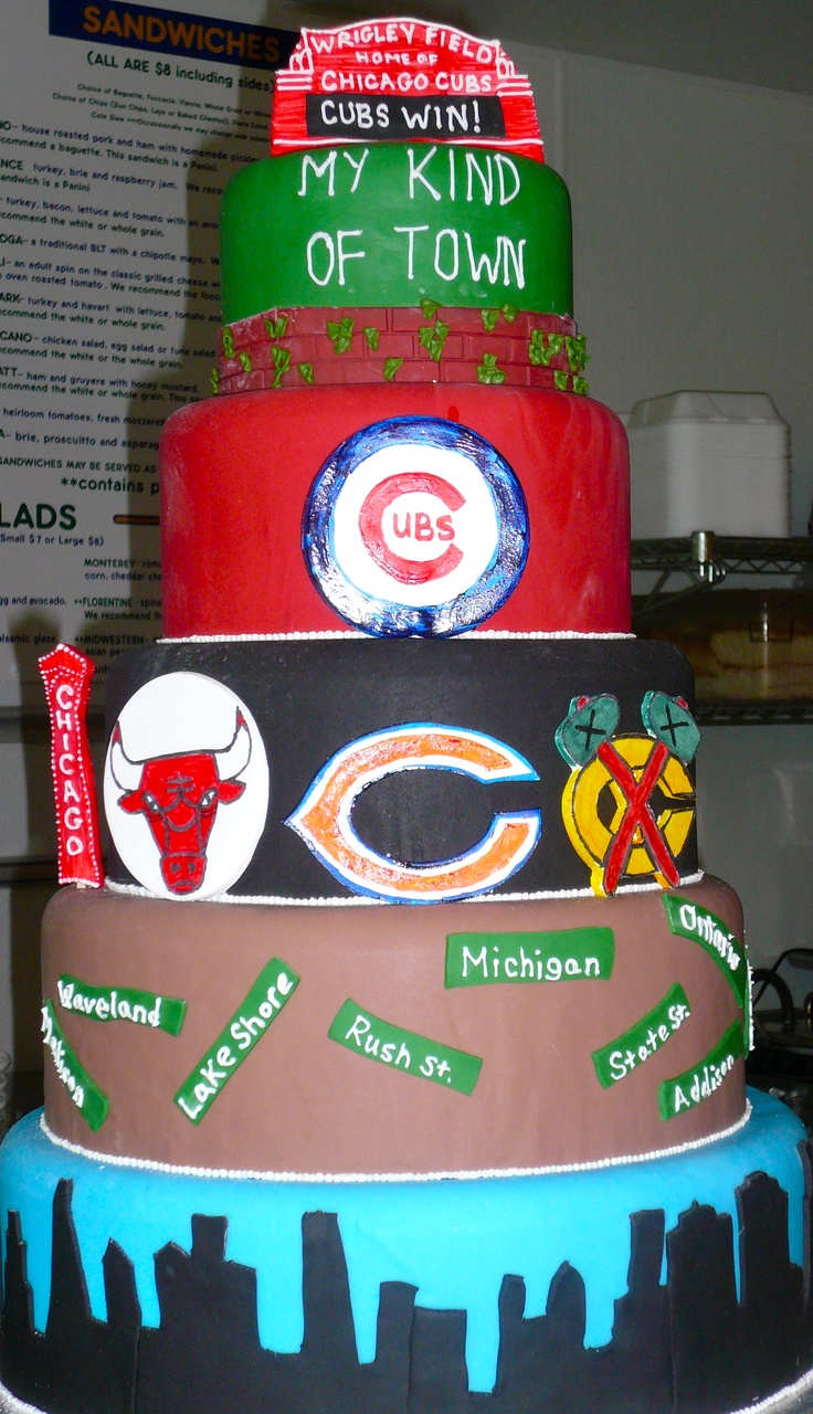 Chicago Sports Cake