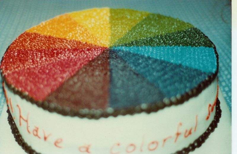 Color Wheel Cake