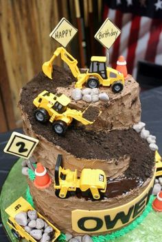 Construction Birthday Party Cake