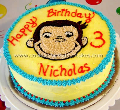 Curious George Birthday Cake