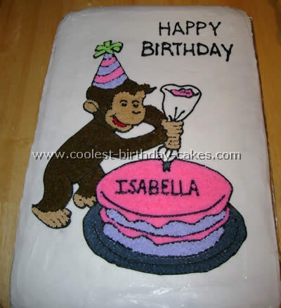 Curious George Sheet Cake