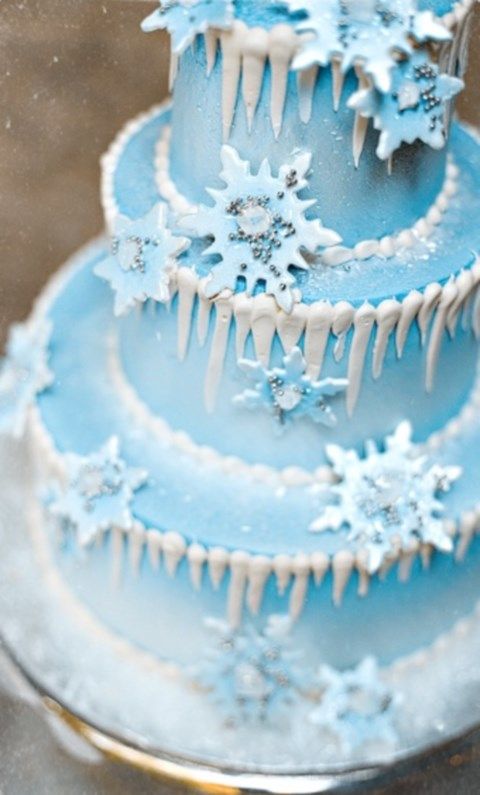 11 Photos of Winter Themed Birthday Cakes