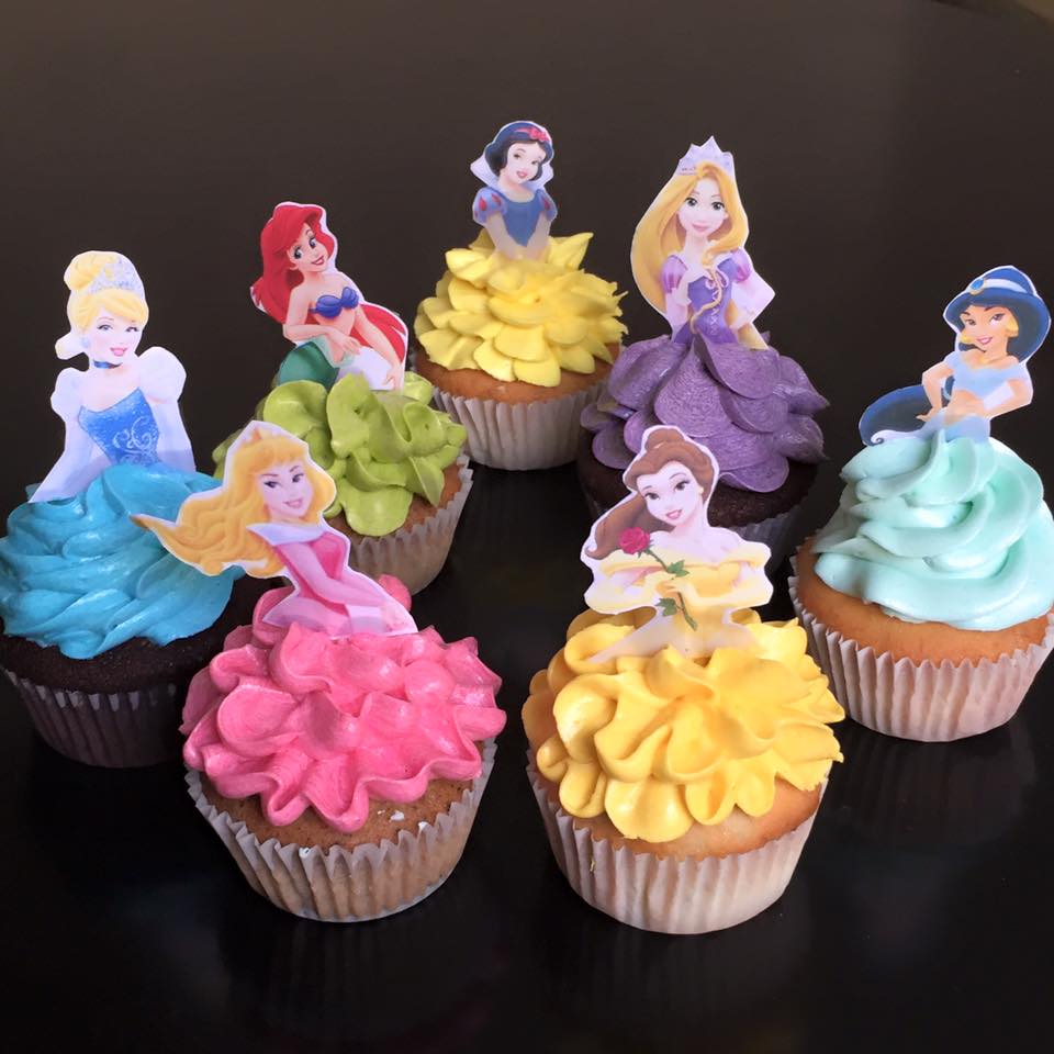 Disney Princess Birthday Cupcake