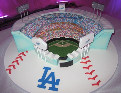 Dodger Stadium Birthday Cake