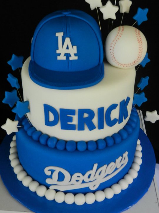 Dodgers Birthday Cake