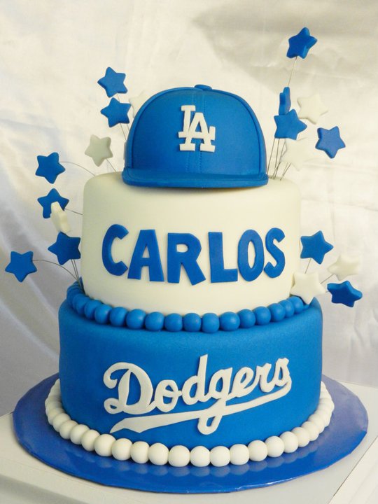 Dodgers Birthday Cake