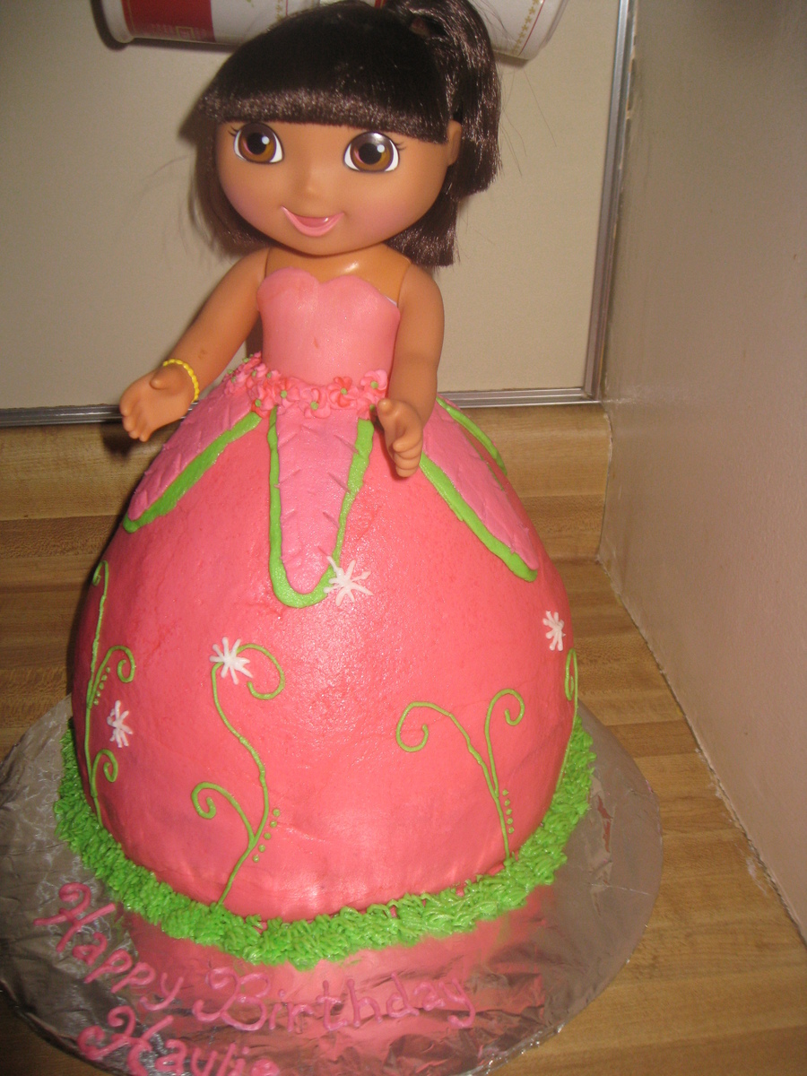 Dora Doll Cake