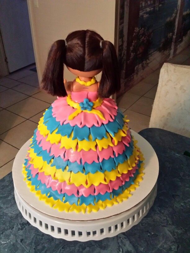 Dora Doll Cake