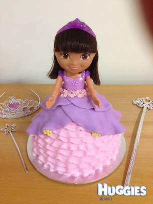 Dora Princess Birthday Cake