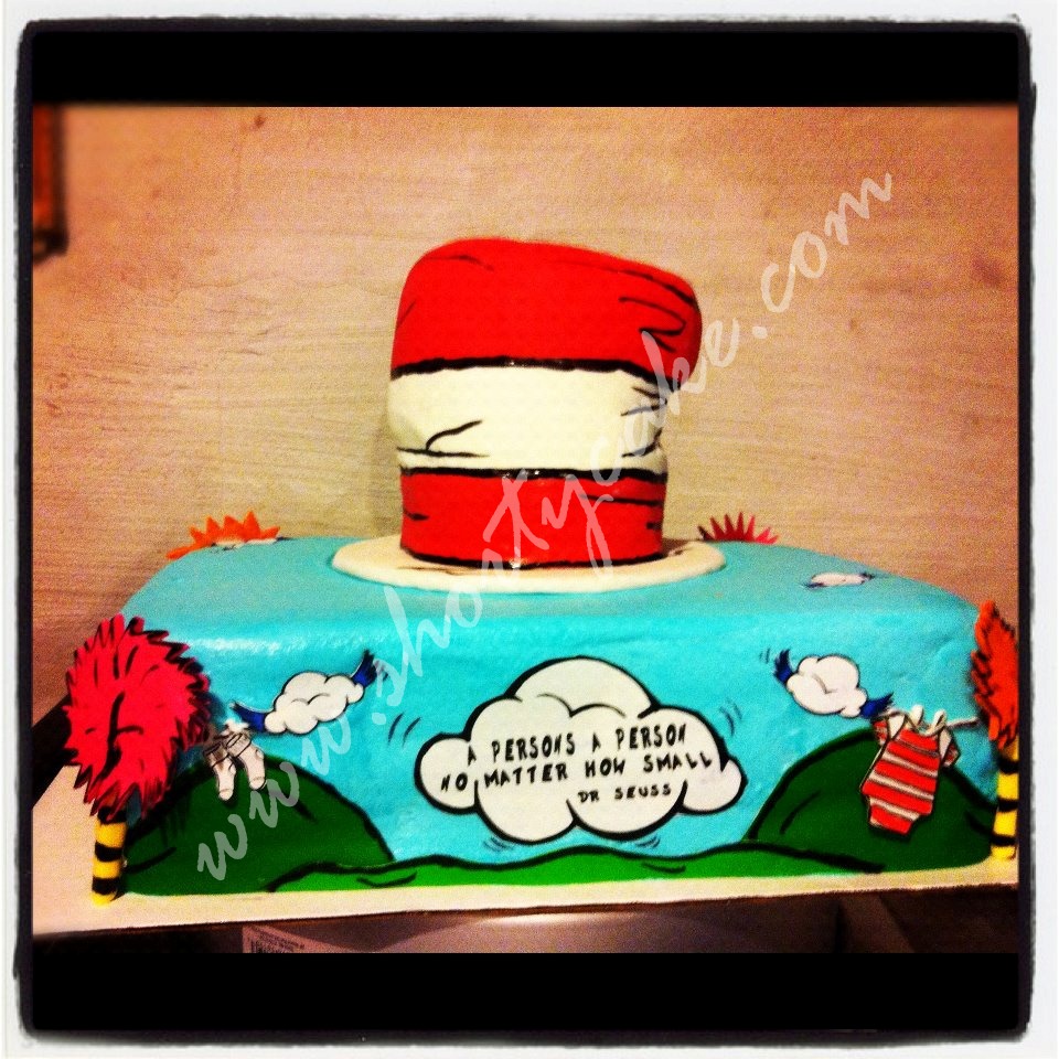 Dr. Seuss Baby Shower Sheet Cakes