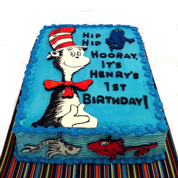 Dr. Seuss Sheet Cake