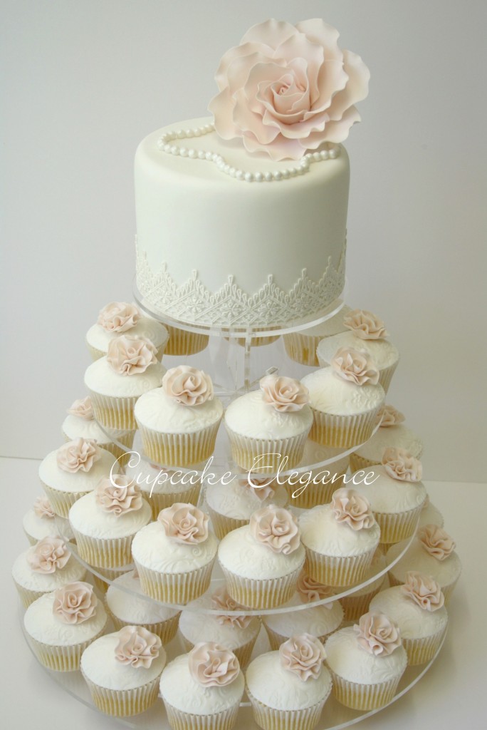 Elegant Cupcake Wedding Cakes