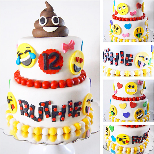 Emoji Birthday Party Cake Ideas