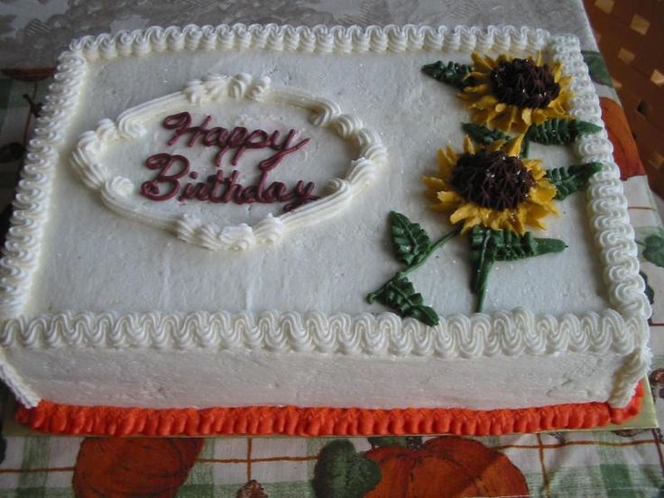 Fall Birthday Sheet Cakes