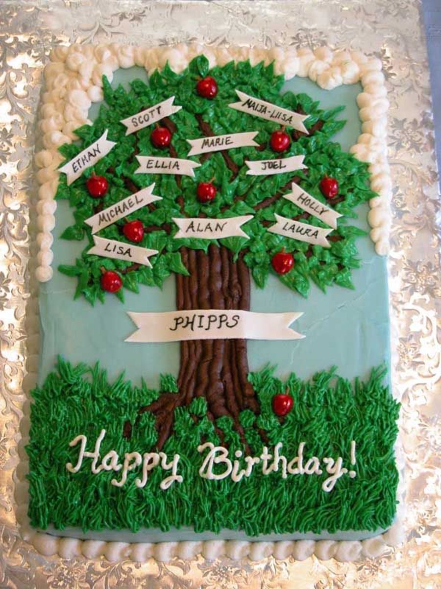 Family Tree Birthday Cake