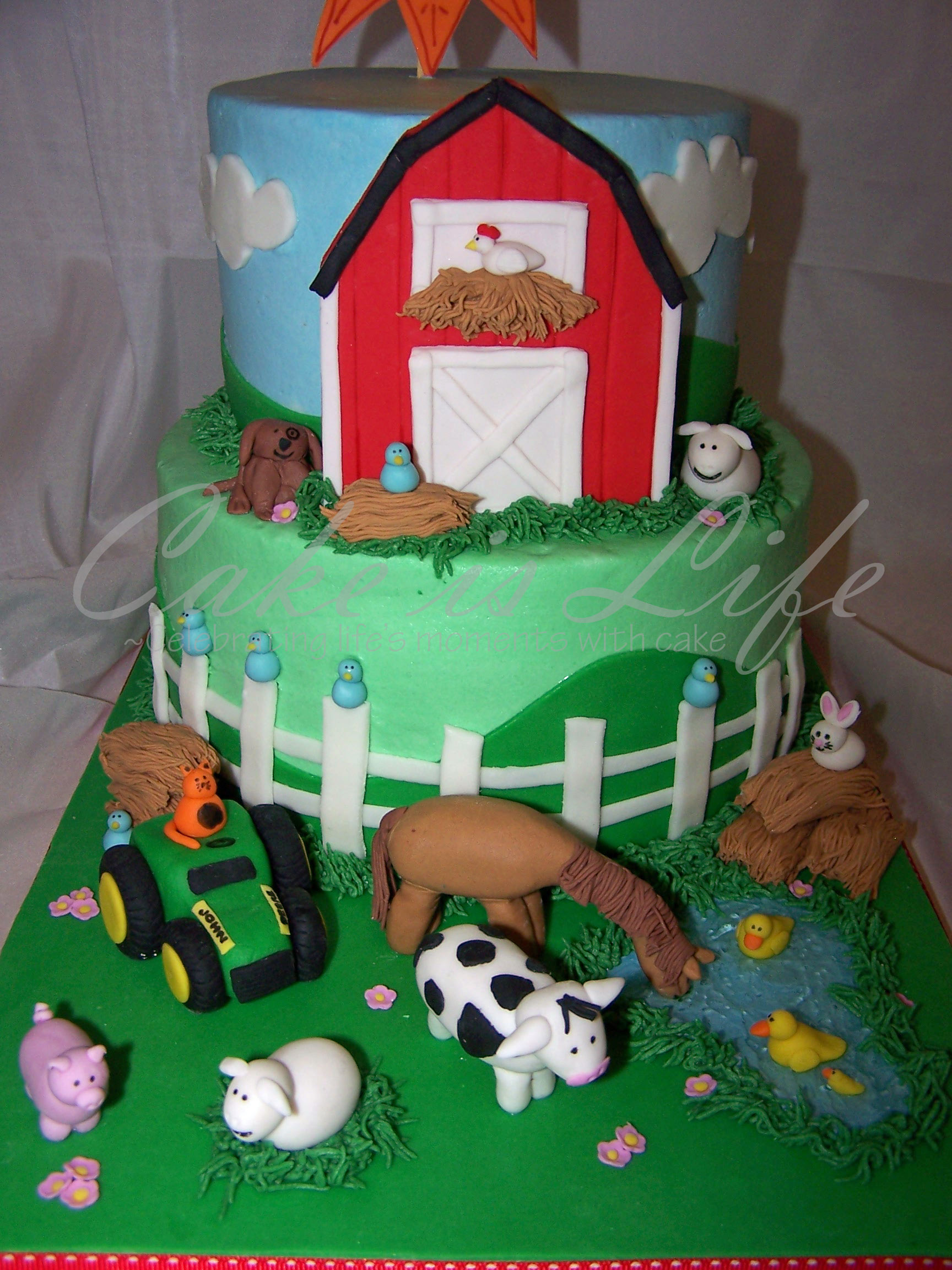 Farm Animal Birthday Cake Ideas