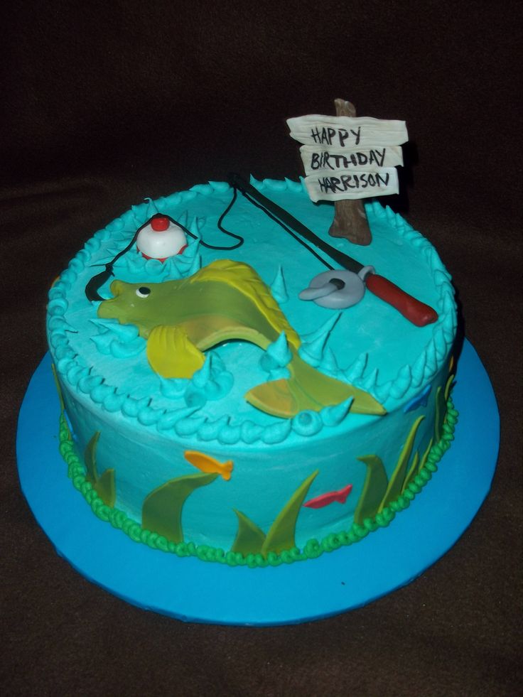 13 Photos of Fish Themed Birthday Cakes For Men