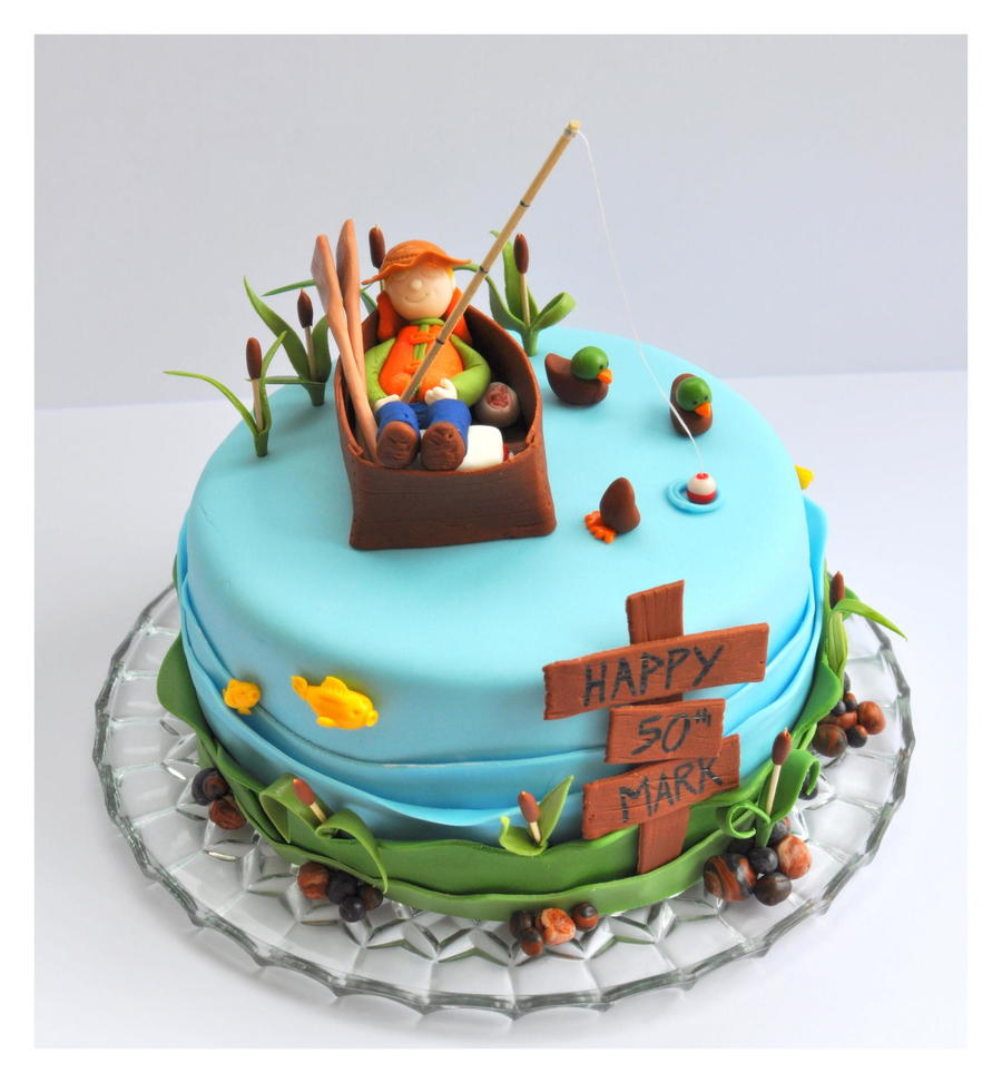 Fishing Birthday Cake