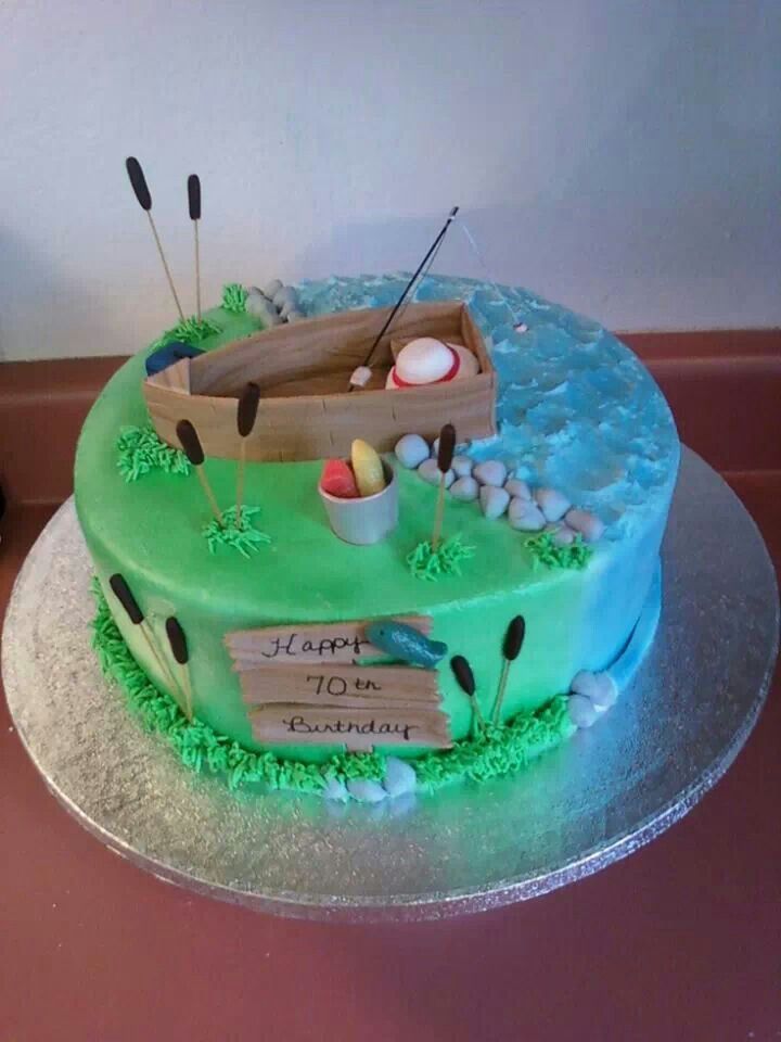 Fishing Birthday Cake