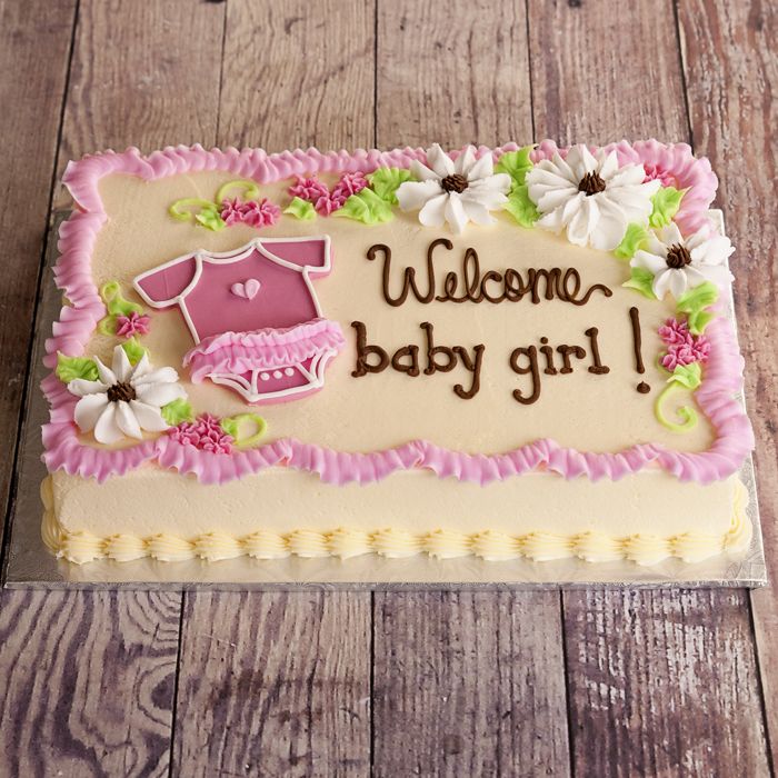 Girl Baby Shower Sheet Cake Ideas