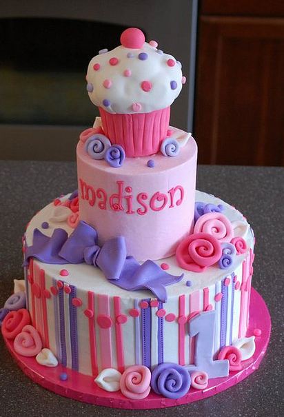 9 Photos of Cute Layered Birthday Cakes For Girls