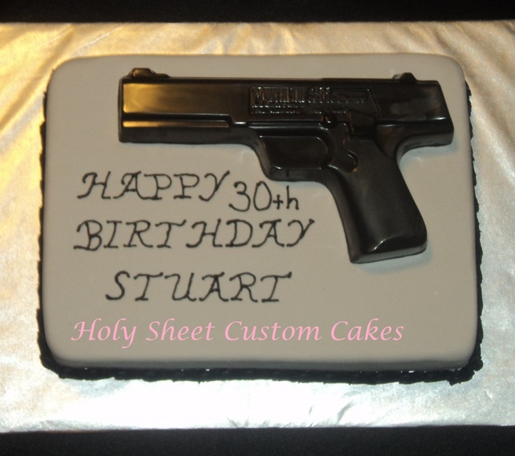 Gun Birthday Cake Ideas