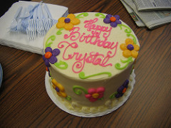 Happy Birthday Crystal Cake