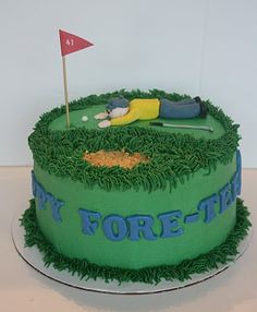 9 Photos of 40th Birthday Golf Cakes