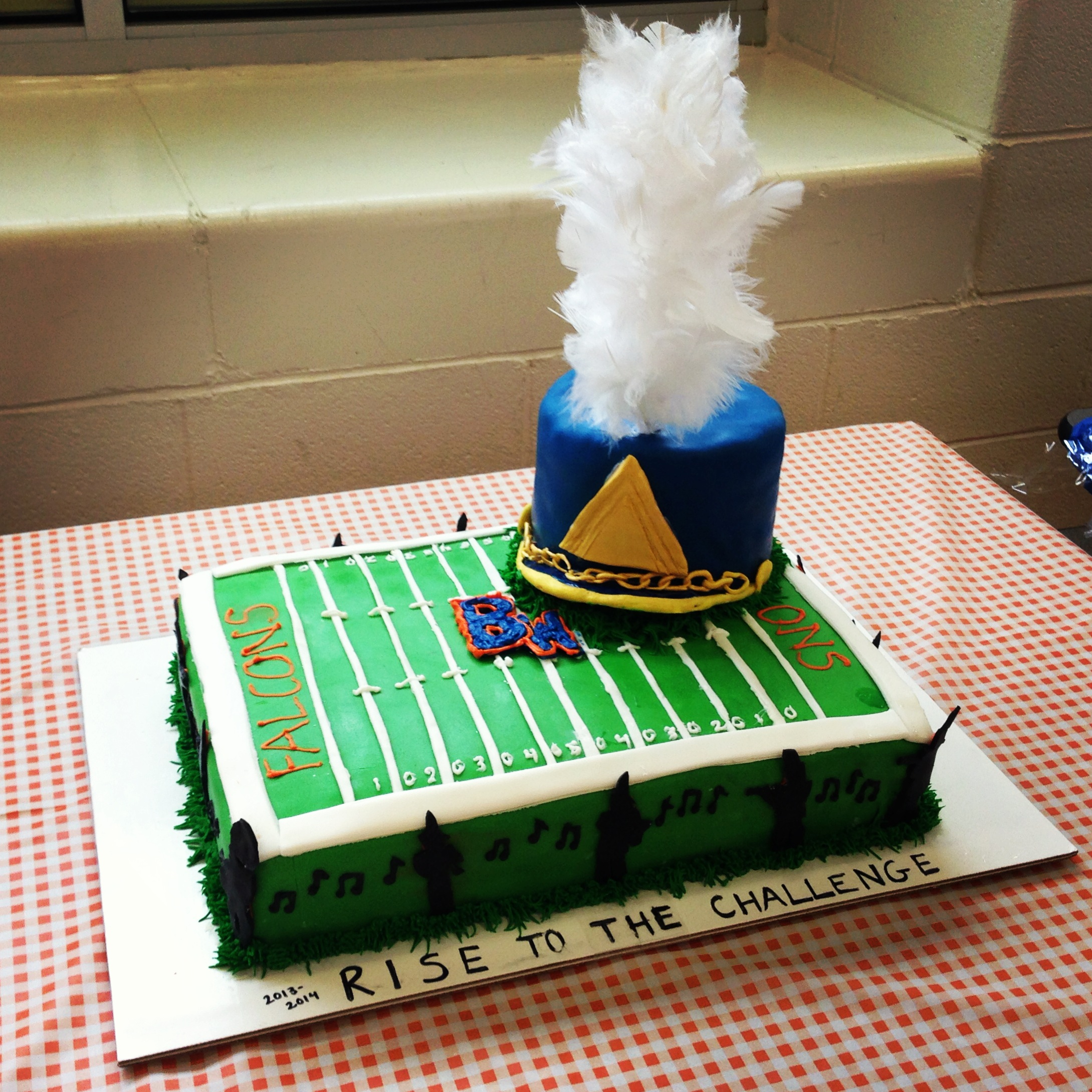 High School Marching Band Cake