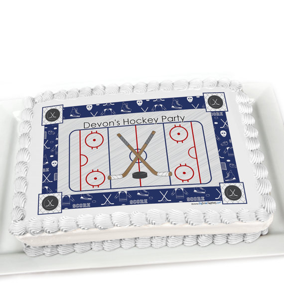 Hockey Edible Cake Toppers