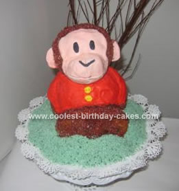 Homemade Curious George Cake