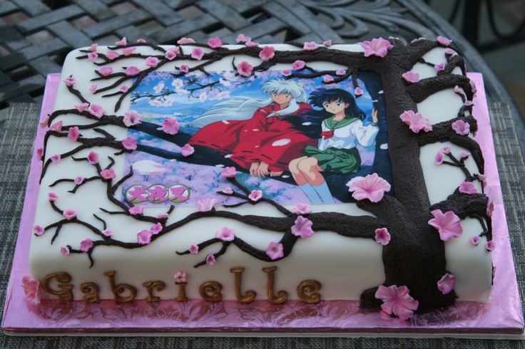 Japanese Anime Birthday Cake