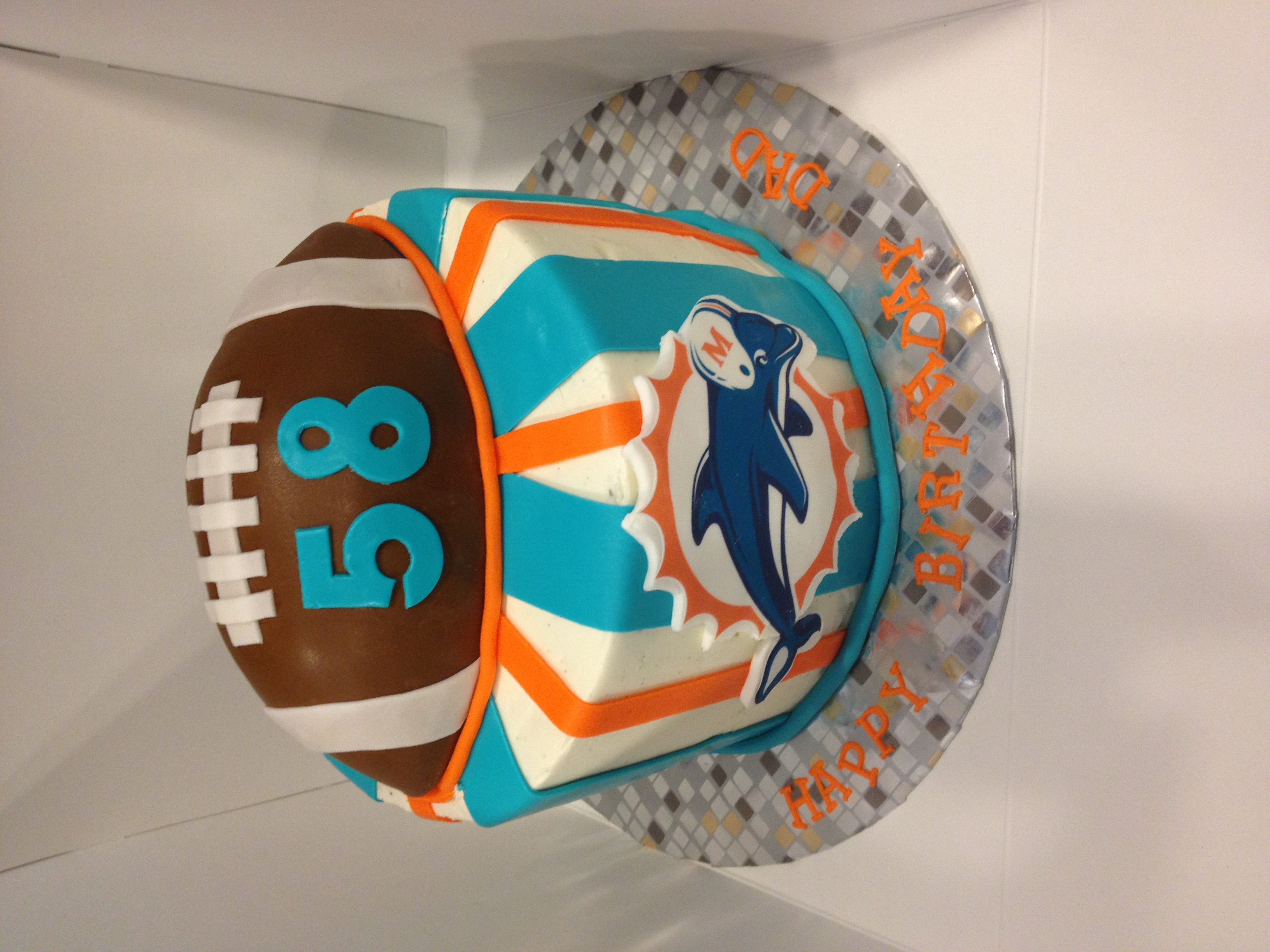 Miami Dolphins Birthday Cake