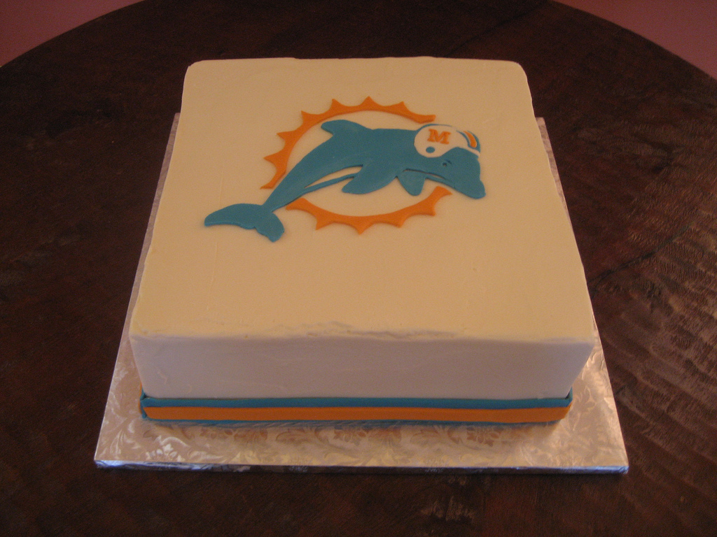 Miami Dolphins Birthday Cake