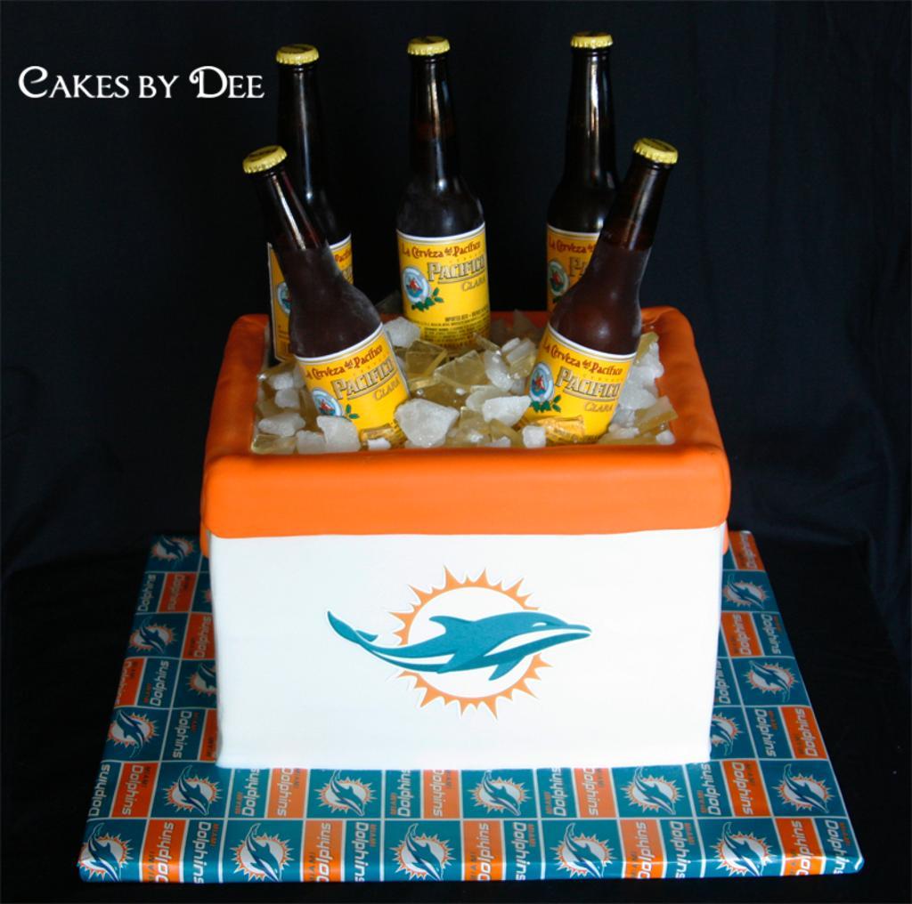 Miami Dolphins Grooms Cake