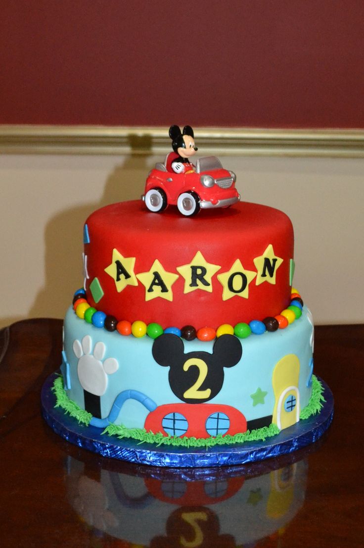 Mickey Mouse 2 Tier Cake