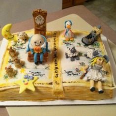 Nursery Rhyme Book Cake