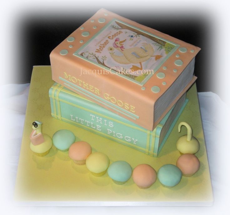 Nursery Rhymes Baby Shower Cake Books