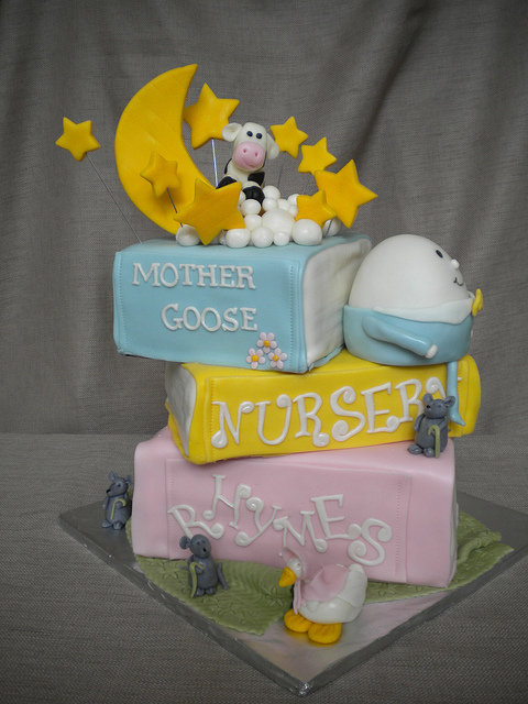 Nursery Rhymes Baby Shower Cake Books