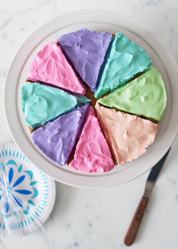 Pastel Rainbow Cheesecake