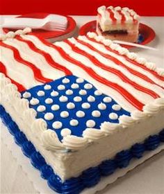 Patriotic 4th of July Cake