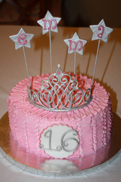 Princess Sweet 16 Birthday Cake