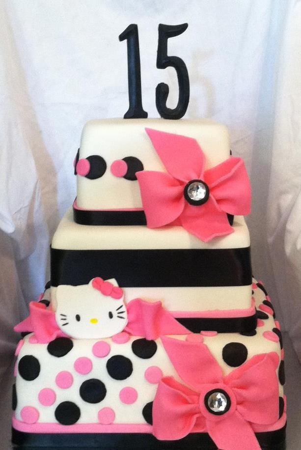 Quinceanera Cake - Pink Zebra Cake