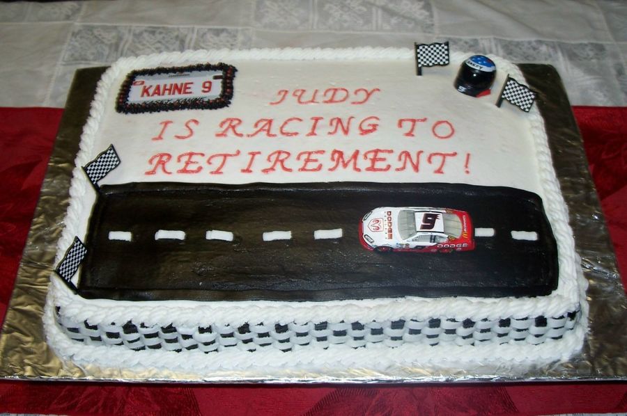 Retirement Chocolate Sheet Cake