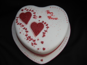 Ruby Wedding Anniversary Cake