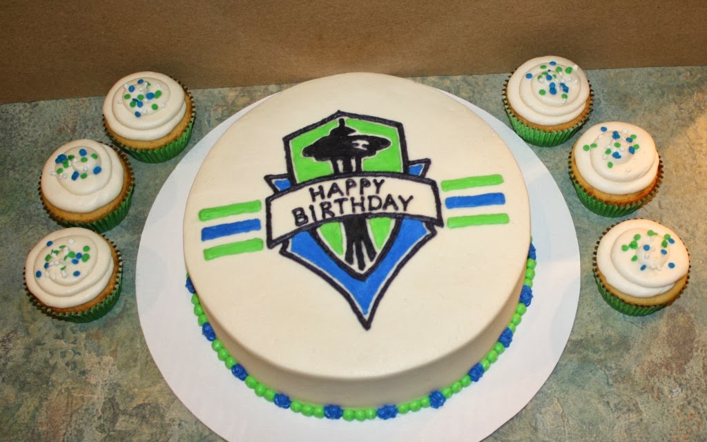 Seattle Sounders Birthday Cake