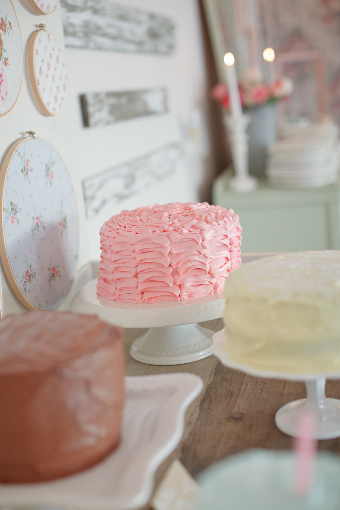 Shabby Chic 1st Birthday Cake