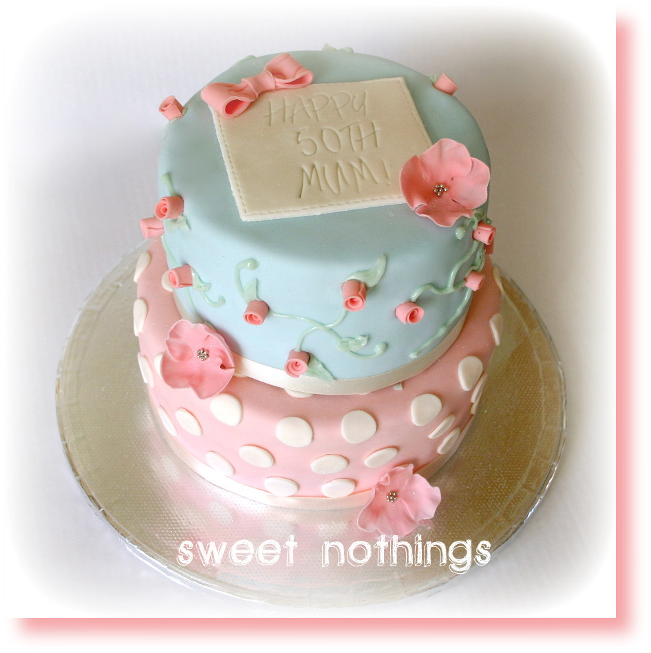 Shabby Chic Birthday Cake